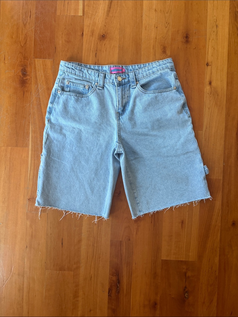 edited Light Wash Denim Jeans shorts
